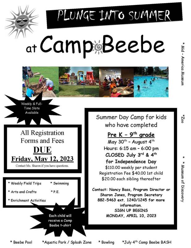 Camp Beebe Registration